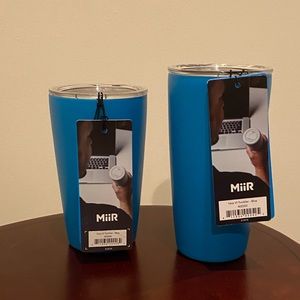 Set of 2 MiiR Insulated Tumbler 12oz and 16oz Blue - NWT